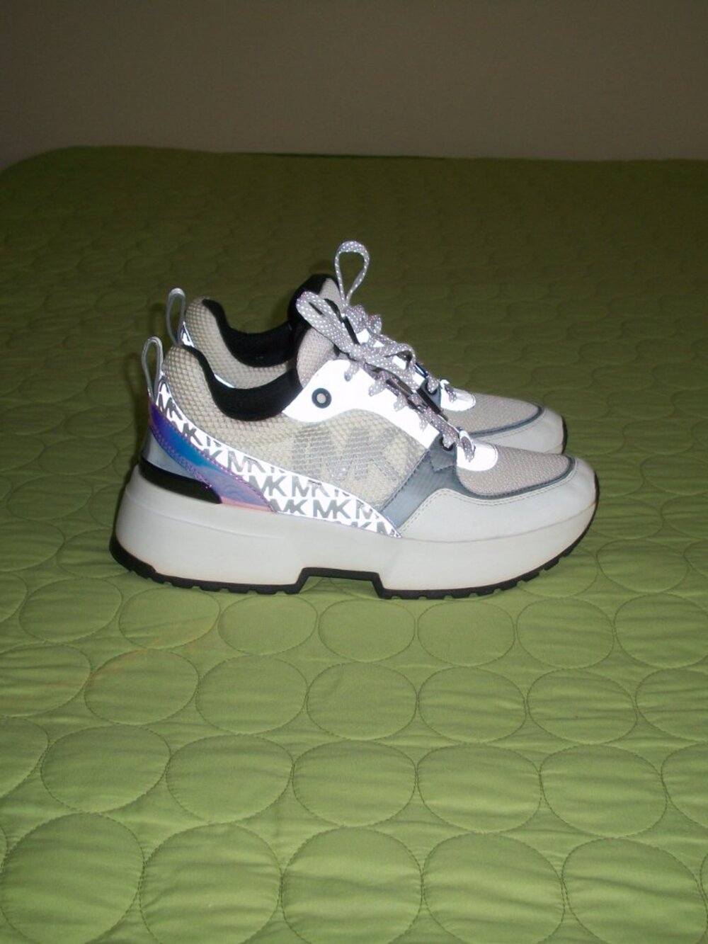 Michael Kors Women Ballard Colorblock Trim Trainers Size 8M